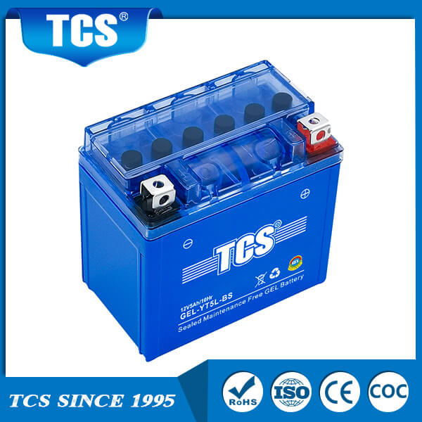 TCS Gel battery for motorbike motorcycle lead acid sealed MF YT5L-BS