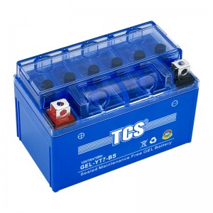 TCS Gel battery for motorbike motorcycle lead acid sealed MF YT7-BS