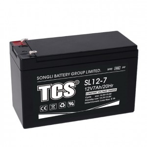 Bateria de backup solar bateria UPS tamanho pequeno SL 12-7