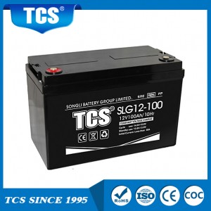 TCS የፀሐይ ጄል የአደጋ ጊዜ መብራት ባትሪ 12V 100Ah ባትሪ SLG12-100