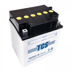 Dry charged motorcycle battery TCS YB30CL-B