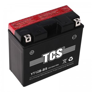 Motorcycle battery VRLA maintenance free YT12B-BS