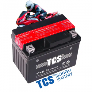 Motorcycle battery maintenance free TCS YTX4L-BS