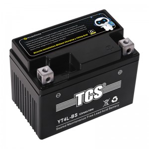 TCS SMF バッテリー YT4L-BS-ブラック