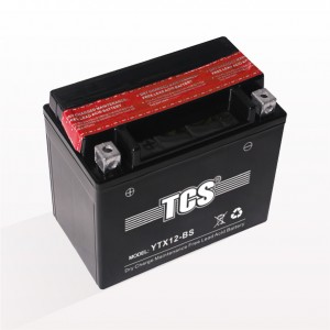 Factory wholesale 12v Gel Battery - Motorcycle battery dry charged maintenance free AGM TCS YTX12-BS – SongLi