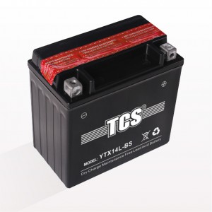 New Delivery for Tcs Storage Battery - Motorcycle battery dry charged MF TCS YTX14L-BS – SongLi
