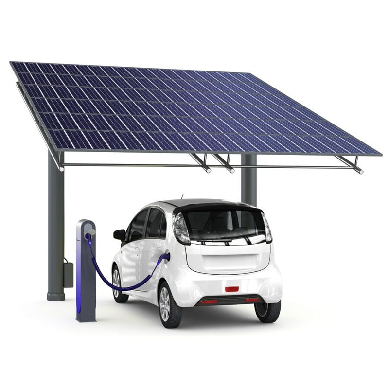 Tettoia per posto auto coperto con montaggio a pannello solare conveniente
