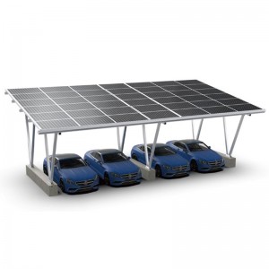 Su geçirmez alüminyum carport montajlı güneş sistemi