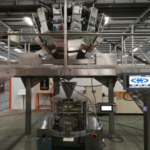 VFFS HIGH SPEED PACKING MACHINE WITH MULTI HEAD WEIGHER PACKING MACHINE FOR MELON SEEDS AND DATES PACKAGING ZL180A