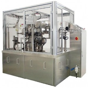 FLAT BOTTOM BAG PACKAGING MACHINE OF STAND UP QUAD SEAL FOR MIXED NUTS PACKING MACHINE
