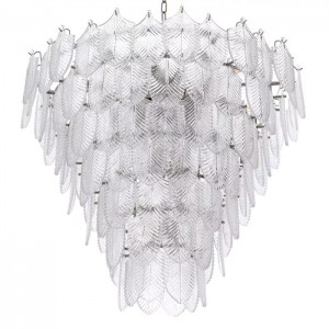 Craft glass post chandelier mihla