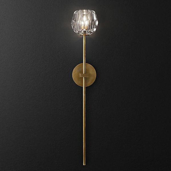 Wholesale China Chandeliers and Lamps Factories Pricelist –  1 Light Molecule Long Sconce in Burnished Brass SSL1918 – Langsheng
