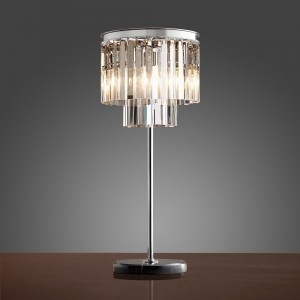 Chrome crystal glass table lamp10018