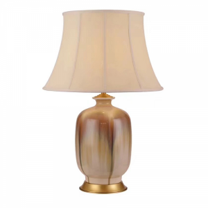 Lampe de table en céramique dorée TD-002