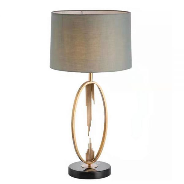 Wholesale China Hotel Lobbly Lighting Manufacturers Suppliers –    Iron black marble table lamp TD-045 – Langsheng