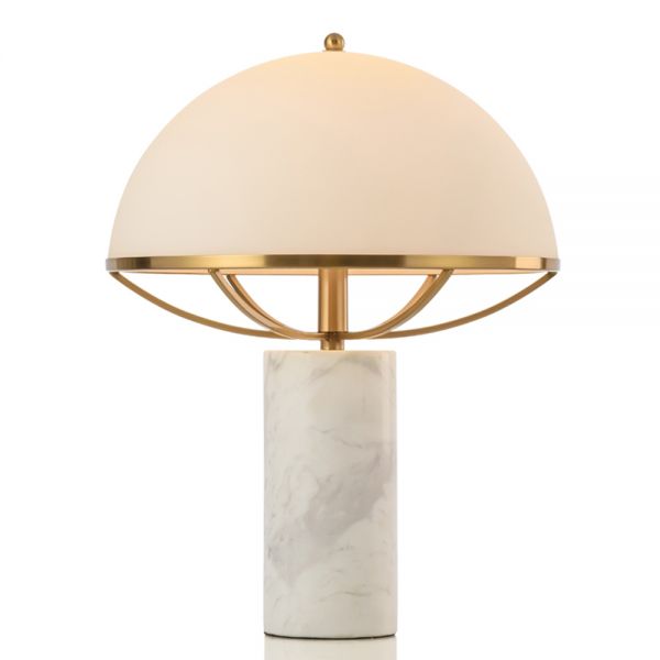 Wholesale China Modern Lamp Manufacturers Suppliers –  Marble glass shade table lamp  TD563 – Langsheng
