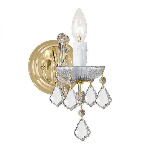 Wholesale China LED Chandelier Factories Pricelist –  Gold maria theresa wall sconce  592082G – Langsheng detail pictures