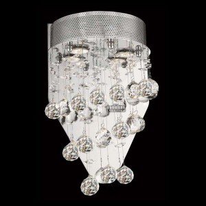 Modern crystal wall lighting with crystal ball  5920