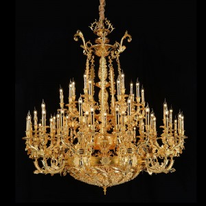 Chandelier 33303　Palace candle metal retro style led Chandelier