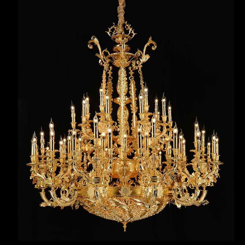 Chandelier 33303　Palace candle metal retro style led Chandelier Featured Image