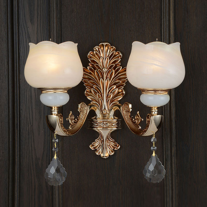 Wall lamp33316-2W Marble crystal wall lamp Featured Image