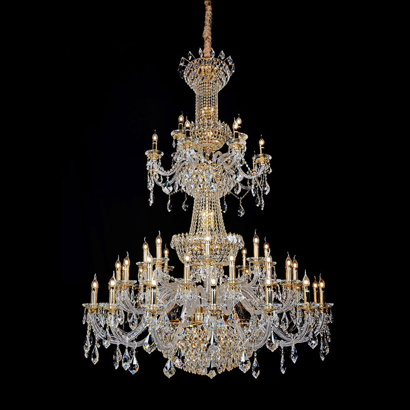 Chandelier 33317 Light luxury crystal elegant candle LED Chandelier Featured Image