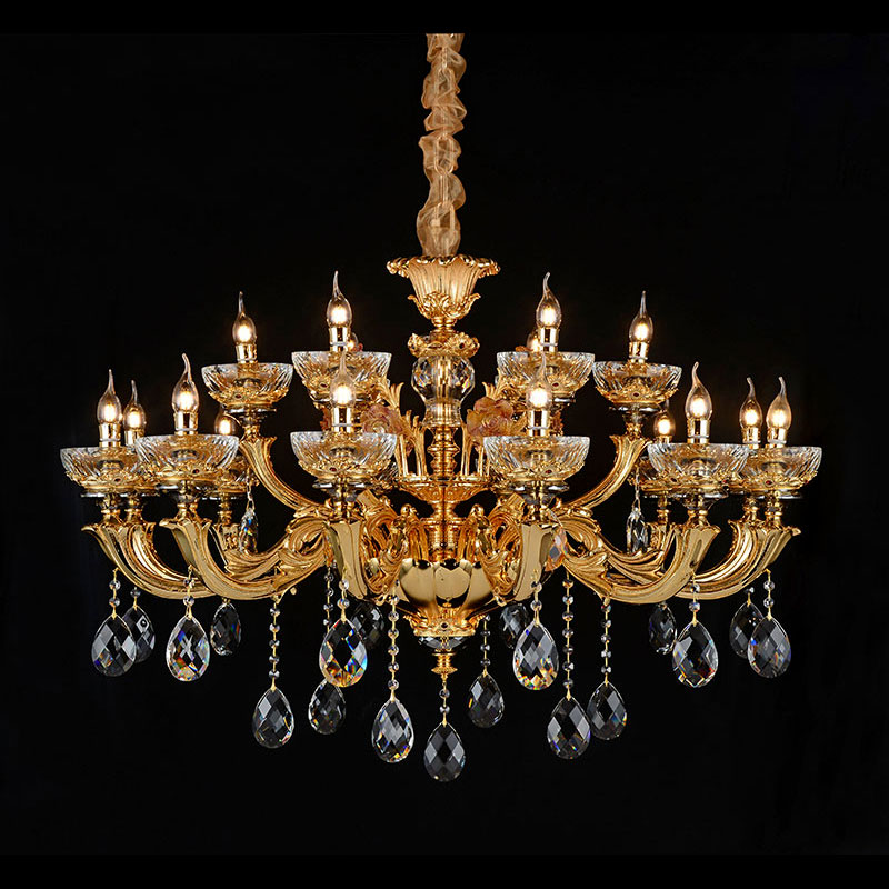 Chandelier 33765  Crystal candle simple style high-end LED Chandelier Featured Image