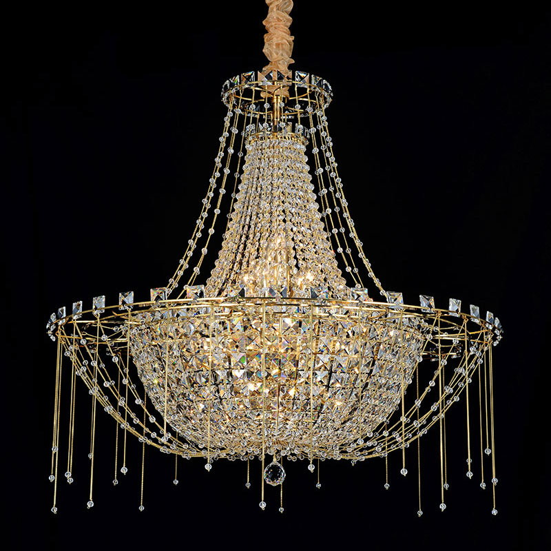 Chandelier 33799 Artistic modern chic grand lobby Crystal Chandelier Featured Image