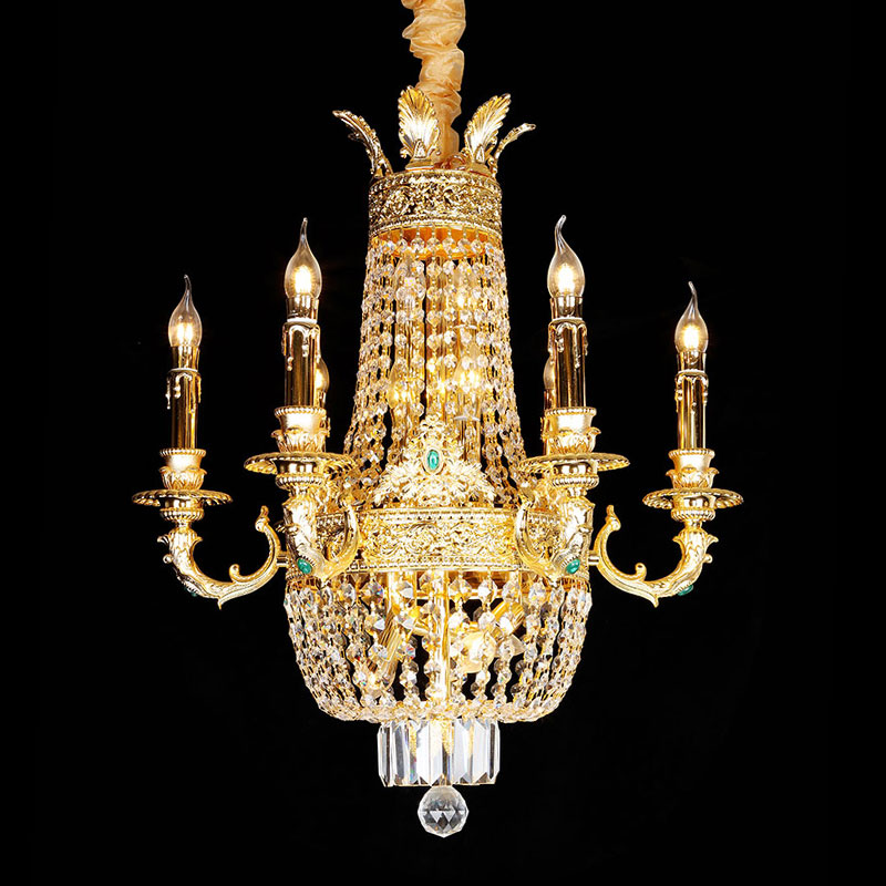 Chandelier 33801 Palace candle crystal retro simple LED Chandelier Featured Image