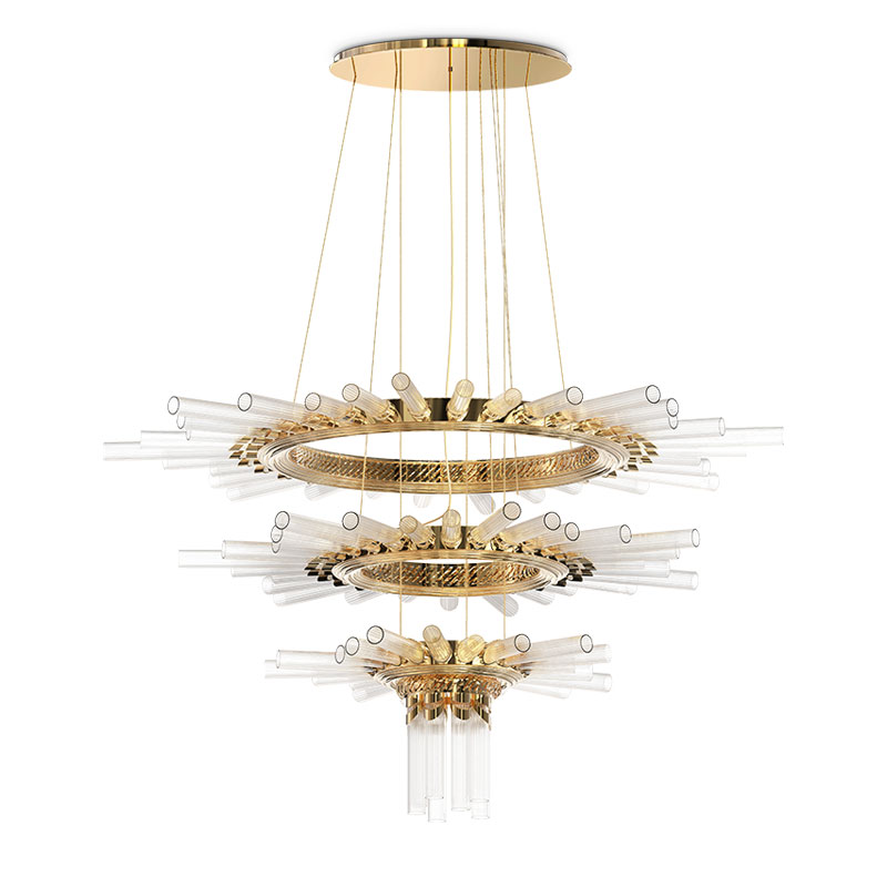 Wholesale China Customized Lamp Factories Pricelist –  Chandeliers SPWS-C003 Modern custom crystal Luxury Art Chandelier in villa Hall – Langsheng