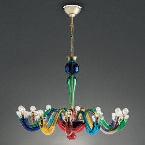 Chandeliers SPWS-C013 Modern art glass elbow chandelier