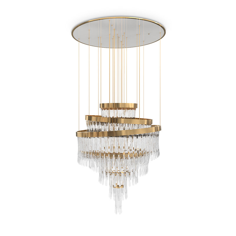 Wholesale China Hanging Lamp Quotes Pricelist –  Chandeliers SPWS-C017 Modern simple, exquisite, luxurious and elegant crystal chandelier – Langsheng