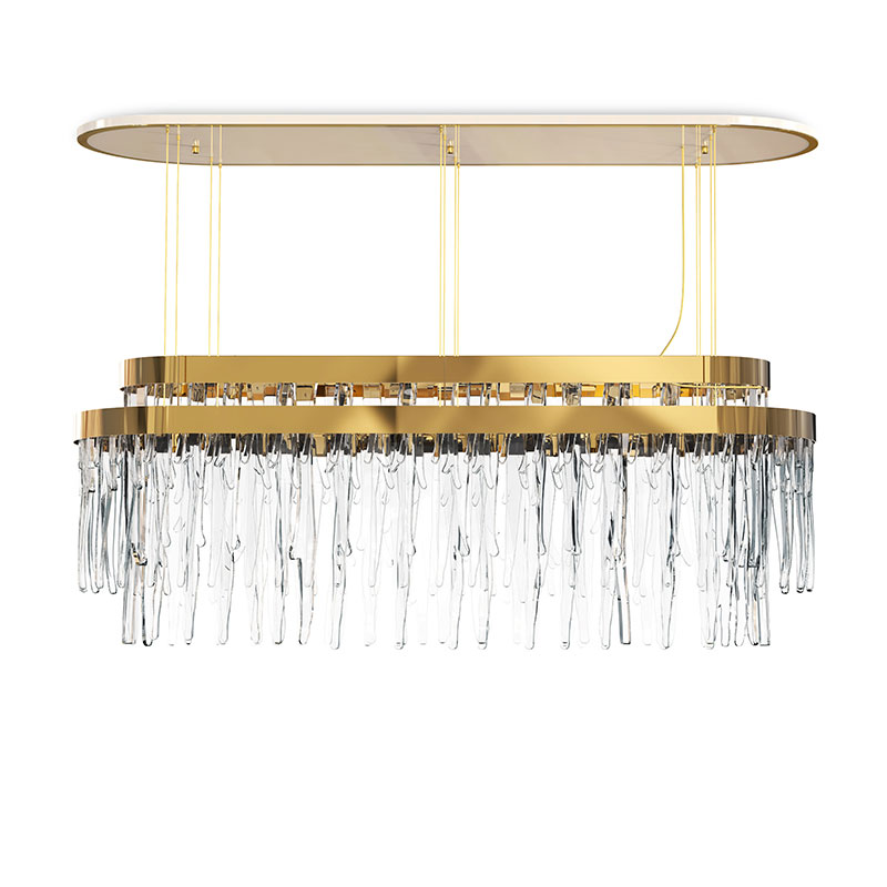 Wholesale China Parachilna Pendant Light Quotes Pricelist –  Flush Mounts SPWS-F006 The rectangular gold plated brass levels conceive an exclusive pattern of lighting refraction and create fantastical shades on their surroundings. Designed to brighten a contemporary space with the most elegant presence. – Langsheng detail pictures