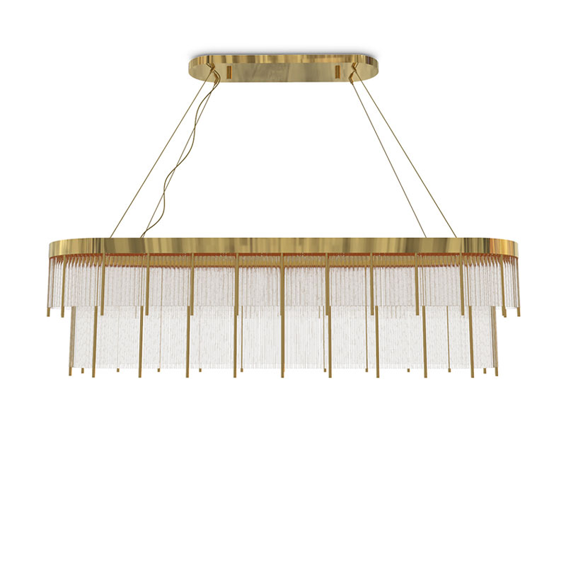 Wholesale China Wall Light Quotes Pricelist –  Flush Mounts SPWS-F008  Pharo Snooker is an elegant suspension lamp made with crystal glass and gold plated brass. The crystals bring a delicat...