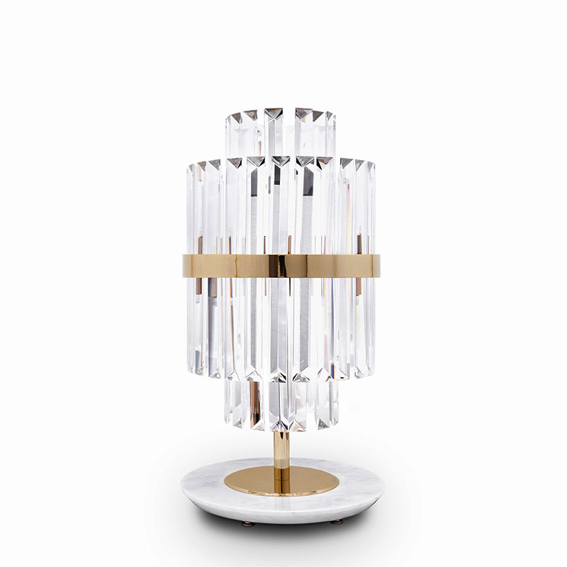 Wholesale China Bedroom Light Quotes Pricelist –  Table Lamps SPWS-T002 The exquisite and rich lines of the statue of liberty, the combination of brass and crystal and marble base, harmoniou...