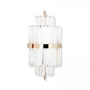 Wall Lamps SPWS-W0011 The statue of liberty is harmonious and elegant, handmade crystal glass and brass, which makes people like custom-made Hotel residential art wall lamps