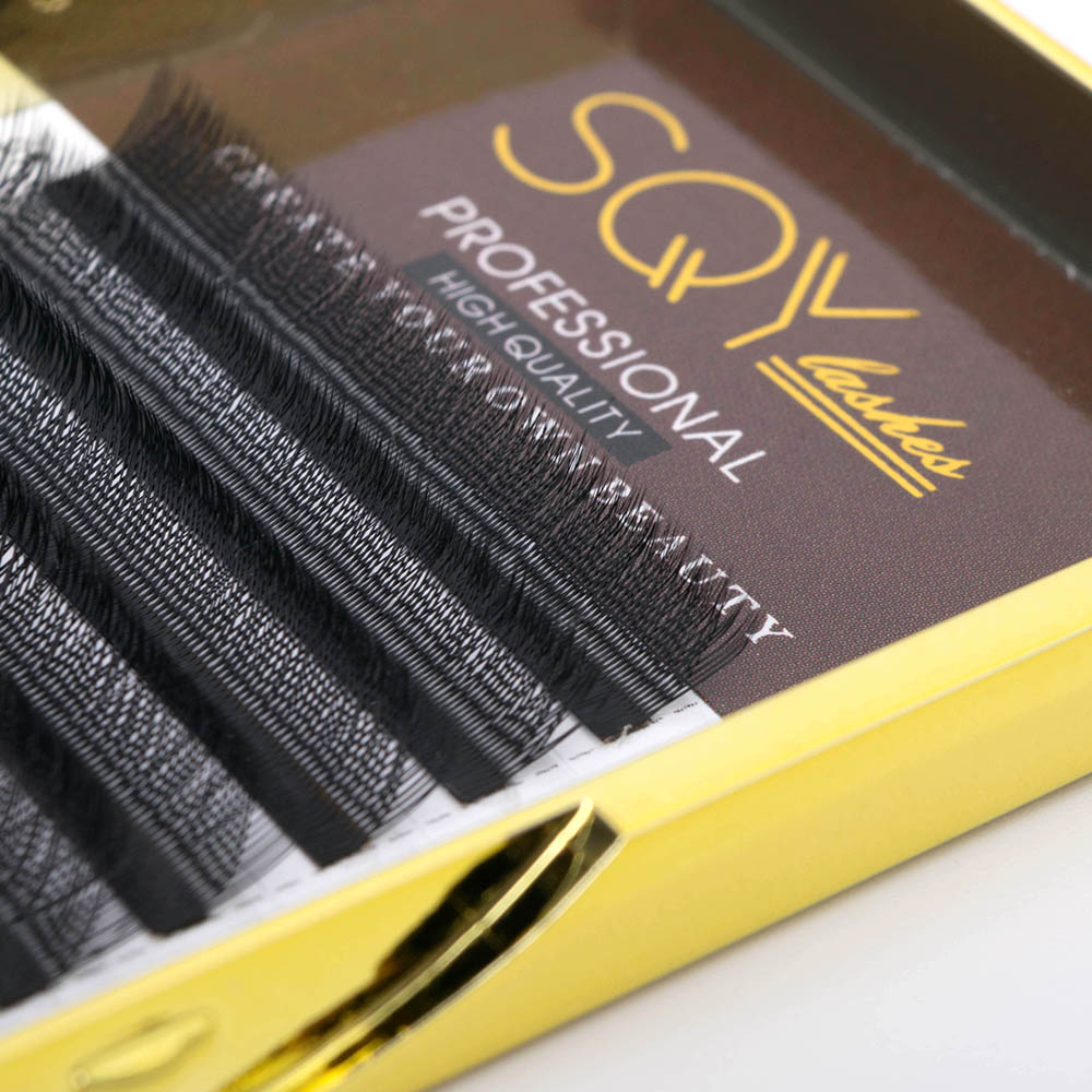 China Gold Supplier for Wispy Natural Eyelash Extensions - 0.07mm Volume Premade Fan YY Lashes Extensions (12 Lines) – SQY