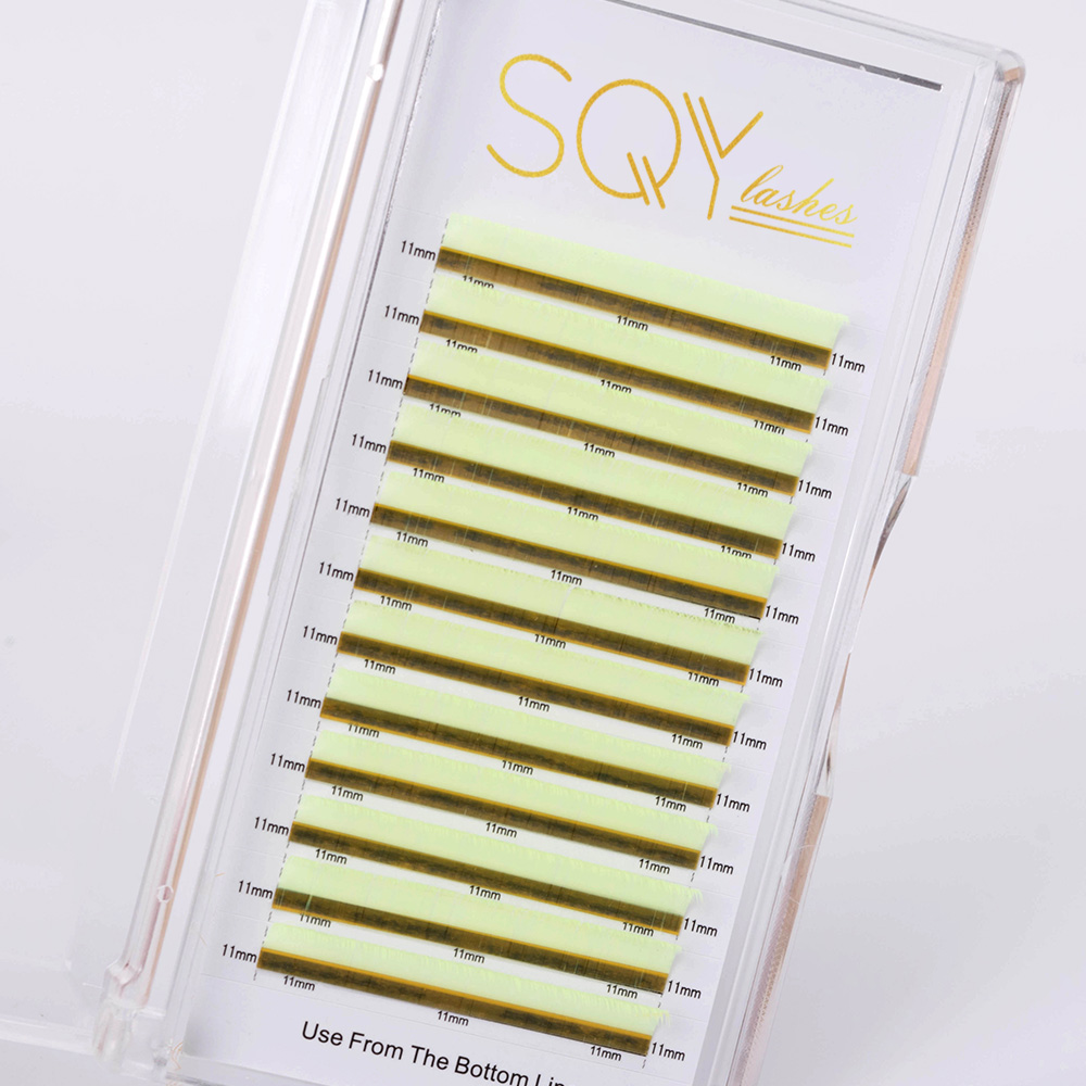 Wholesale Colored Lashes Extensions 0.07 DD Curl Volume Lashes 11mm 12Lines