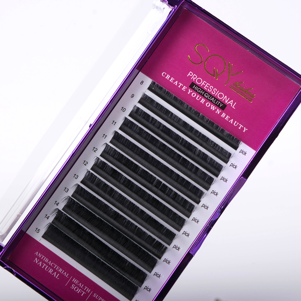 2022 New Style Mega Volume Lashes - Volume Lash Extensions DD Curl 0.05 8-15mm Mixed Length 12 Lines – SQY