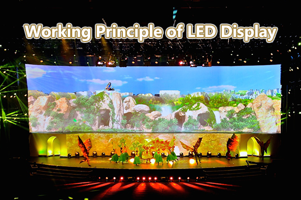 מהו עקרון העבודה של תצוגת LED?