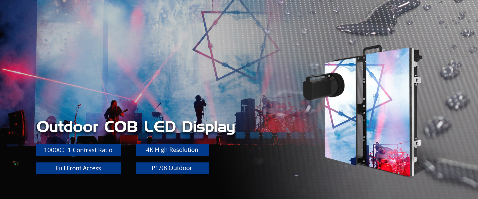 display LED COB all'aperto
