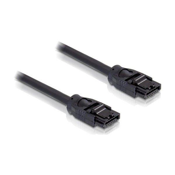 Reasonable price for Portable Usb Cable - 12in Latching Round SATA Cable Black – STC-CABLE