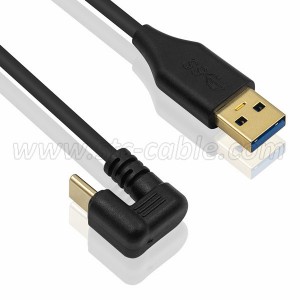 USB 3.1 Typ-C 180-Grad-U-Form auf USB 3.0 Typ A Ladedatenkabel