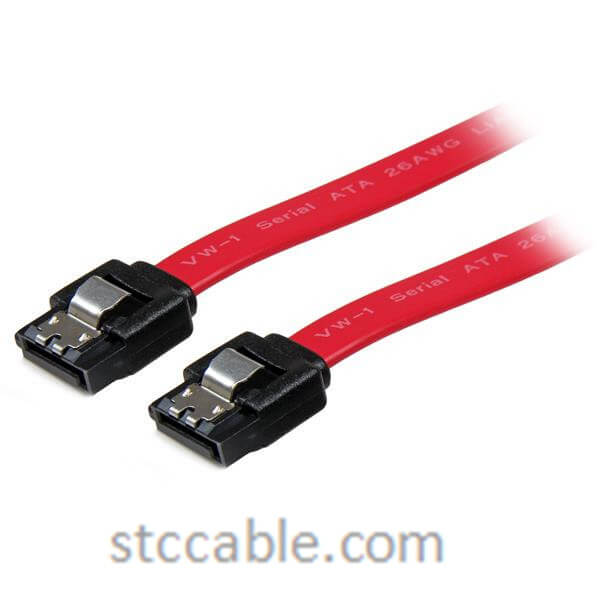 Cheapest Factory Spiral Ethernet Patch Cable - 18in Latching SATA Cable – STC-CABLE