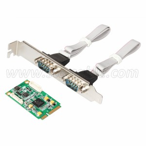 Mini PCIe to 2 ports RS422 RS485 Serial Card