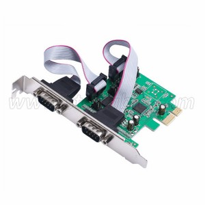 PCIe to 2 Ports RS232 Serial Controller Card