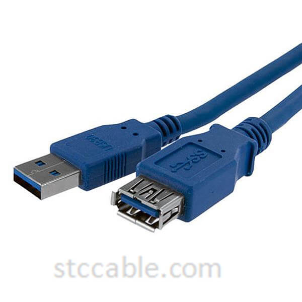 1m Blue SuperSpeed USB 3.0 Extension Cable A to A – Male to female