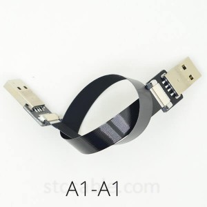 FPV USB 2.0 male to male FFC Super Soft Ultra Thin Flat FPC charging AV output ribbon Cable