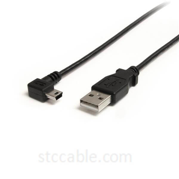100% Original 3.5 Audio Cables - 3 ft Mini USB Cable – A to Right Angle Mini B – STC-CABLE