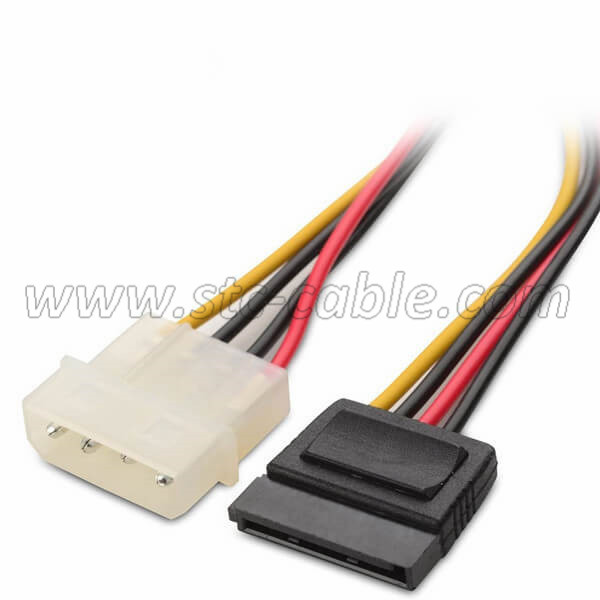 4 Pin Molex to SATA Power Cable for HDD SSD PCIE